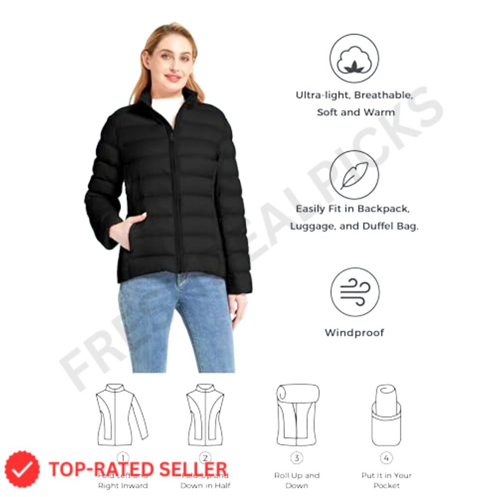 Packable Puffer Jacket Windproof Lightweight Wint… - image 2